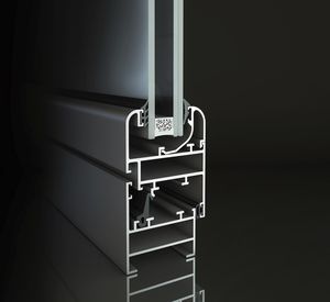 perfil para puerta de aluminio / de corte térmico