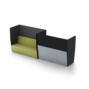 sofá modular / contemporáneo / de tejido / para edificio público