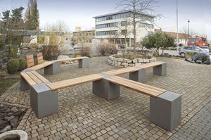 banco para jardín contemporáneo