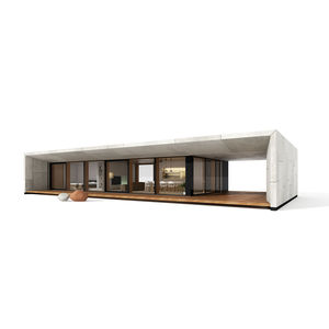 casa prefabricada / modular / contemporánea / con armazón de madera