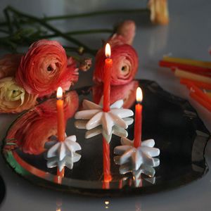 portavelas de porcelana