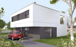 casa prefabricada / modular / contemporánea / de hormigón