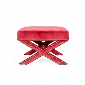 taburete contemporáneo / de cuero / de tejido / tapizado