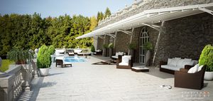 pérgola adosada