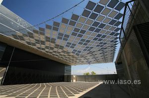 membrana arquitectónica de fibra acrílica