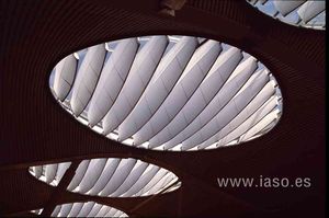 membrana arquitectónica de fibra acrílica