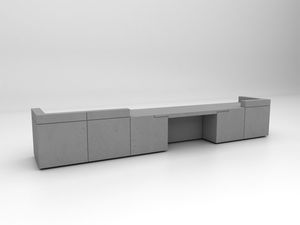mostrador de recepción modular