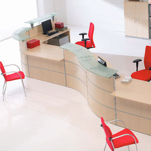 mostrador de recepción modular