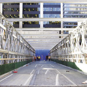 puente de acero galvanizado