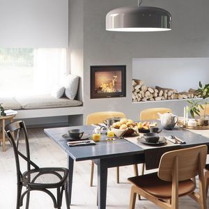 chimenea insertable de leña