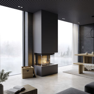 chimenea insertable de 3 caras