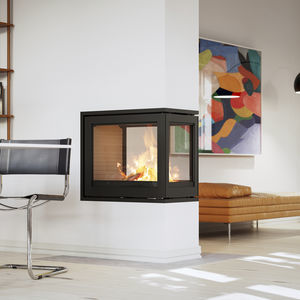 chimenea insertable de 3 caras