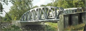 puente de aluminio