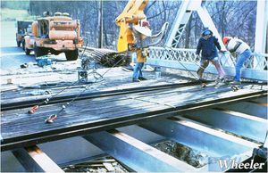 puente de tablero de madera