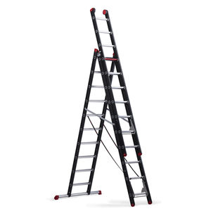 escalera elevada de aluminio