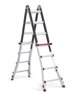 escalera elevada de aluminio