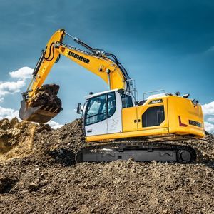 excavadora con orugas