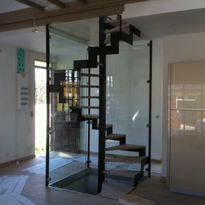 escalera de caracol cuadrada
