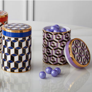 caja de almacenamiento de porcelana