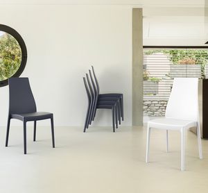 silla de comedor de polipropileno