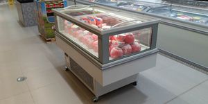 vitrina refrigerada de isla / con ruedas / para comercio