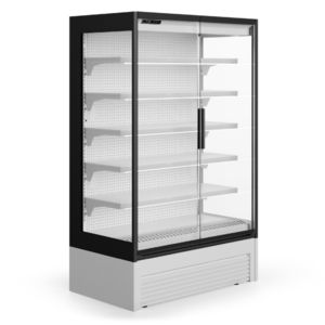 vitrina refrigerada de estantes