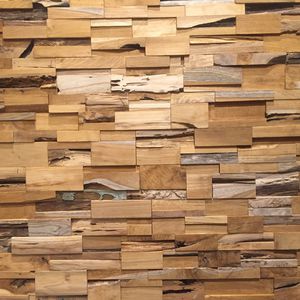 revestimiento de pared de teca