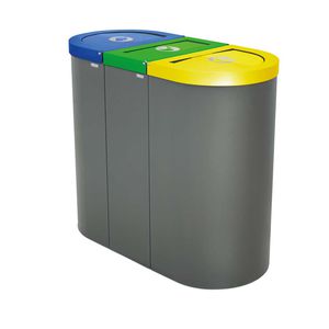 cubo de basura de acero