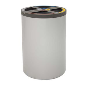 cubo de basura de acero