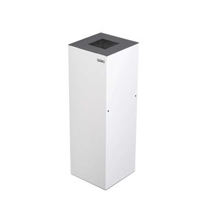 cubo de basura de acero
