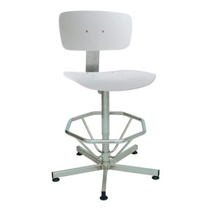 silla de trabajo de acero inoxidable