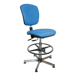 silla de trabajo de tejido recubierto de PVC