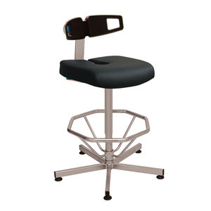 silla de trabajo de acero inoxidable