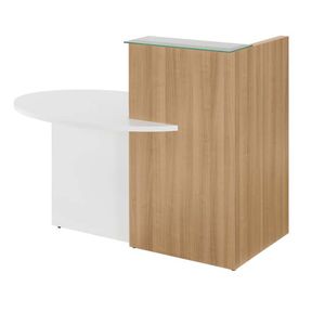 mostrador de recepción de esquina