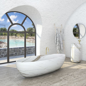 bañera ovalada