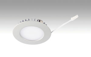 downlight empotrable de techo / LED / redondo / de metal