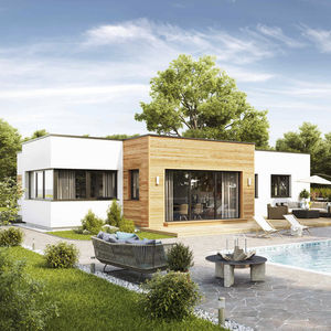 casa modular / pasiva / contemporánea / de hormigón