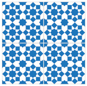 Baldosa hidráulica de interior - REF-312 - Ateliers Zelij - para suelo