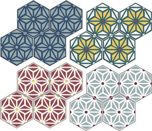 baldosa hidráulica de interior / para suelo / de pared / hexagonal