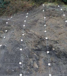 malla de protección contra piedras