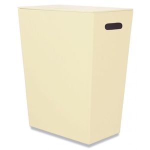cesta para la ropa de cuero