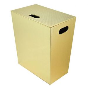 cesta para la ropa de cuero