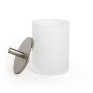 caja de almacenamiento de vidrio arenado