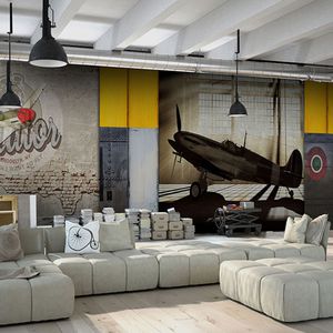 papel pintado de estilo industrial