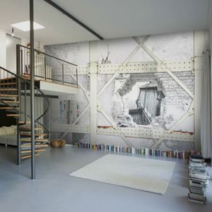 papel pintado de estilo industrial