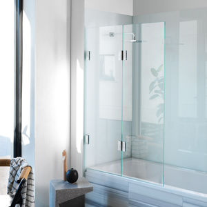 mampara de bañera plegable