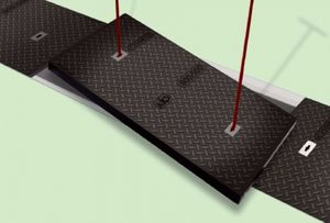 tapadera de inspección de composite