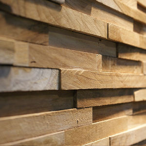 revestimiento de pared de teca