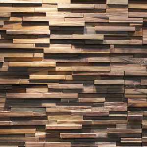 revestimiento de pared de teca