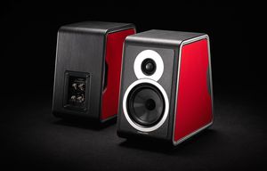 altavoz de estantes